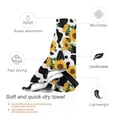 thumbnail image 3 of Daiia Cute Cow Print Sunflower A Pattern Quick Dry Towel, Super Absorbent Travel Towel with Hanging Loop & Carabiner, Lightweight Compact Fast-Drying Microfiber Towel-31.5"x63", 3 of 8