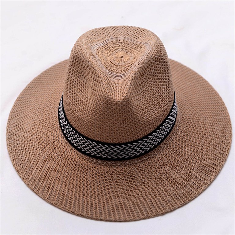 Ltpwer Straw Fedora Panama Hat for Men Women Unisex Wide  display picture 2