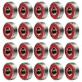 thumbnail image 1 of Miangastore 20pcs 608 2RS Inline Roller Skate Wheel Bearing Anti-rust Skateboard Wheel Bearing Sealed ABEC-9 (Red), 1 of 8