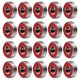thumbnail image 1 of 20pcs 608 2RS Rodamiento de ruedas de patín en línea Rodamiento de rueda de monopatín antióxido Sellado ABEC-9 (Rojo), 1 of 4