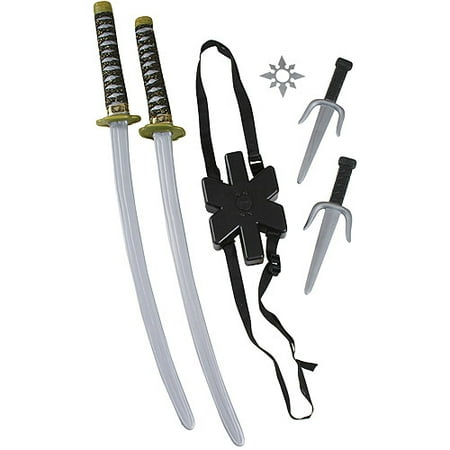 Ninja Double Sword Set Child Halloween Costume (Best Children's Halloween Costumes)