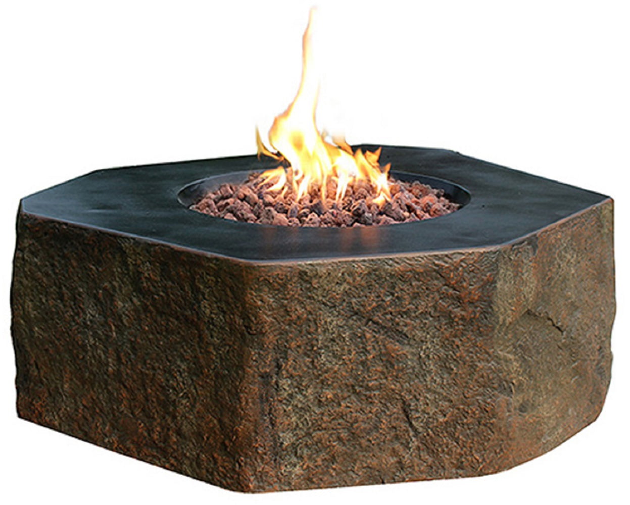 Elementi Outdoor Columbia Fire Pit Table 40 x 36 Inches Durable Fire