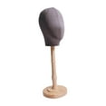 thumbnail image 4 of Gazechimp Mannequin Head Versatile Wooden Stand Display Head for Headdress Cap gray tall, 4 of 8