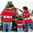 thumbnail image 4 of Matching Family Christmas Sweaters Cute Reindeer Long Sleeve Knit Pullover Jumper, 4 of 7