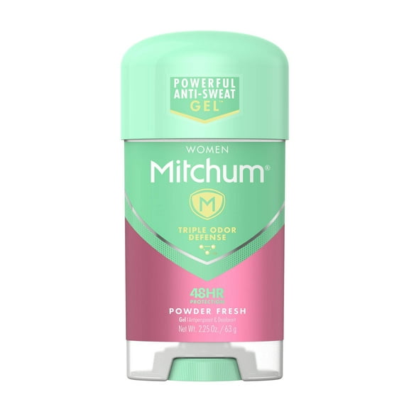 Mitchum For Women Power Gel Anti-Perspirant Deodorant Powder Fresh 2.25 Oz (Pack of 5)