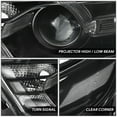 thumbnail image 5 of NUVISION for 13-19 Ford Taurus Black/Clear OE Style Projector Headlights Headlamps Pair, 5 of 8