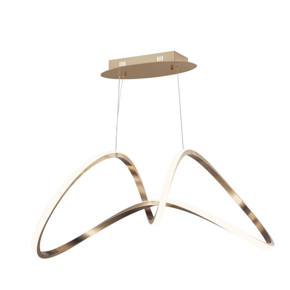 37 Inch 43W 1 Led Pendant-Brushed Champagne Finish Et2 Lighting E20455-Bcn