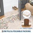 thumbnail image 5 of Garvee 5'x7' Scalloped Area Rug Washable Botanical Mushroom Rugs with Non Slip Backing, Low Pile Floral Printed Indoor Carpet for Bedroom Living Room Home Office, Beige, 5 of 6