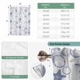 thumbnail image 6 of Navy Blue Coastal Balloon Curtains 63 Inch Length for Living Room/Bedroom, Starfish Nautical Ocean Sea Wooden Rod Pocket Privacy Door Curtains Decorative Tie Up Shade for Window 52"x63", 6 of 8