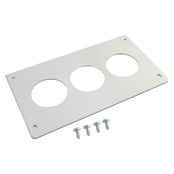 Aluminum Radio Replacement Plate Cover 52mm Gauge For Foxbody Mustang 87-93