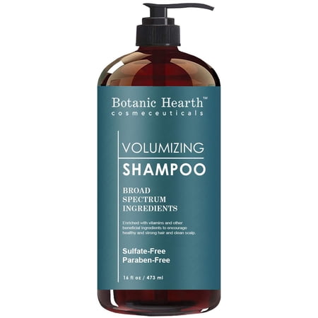 BotanicHearth Volumizing Hair Loss Shampoo - Biotin, Rosemary Oil and Growth Promoting Natural Ingredients, Sulfate Free, 16 fl oz