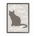 thumbnail image 2 of Stupell All You Need is Love and a Cat Framed Giclee Texture Art 11 x 14, 2 of 4