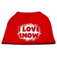 thumbnail image 1 of I Love Snow Screenprint Shirts Red S (10), 1 of 1