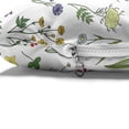 thumbnail image 4 of Floral Pet Bed, Various Endemic Wildflowers Botanical Spring Elements on a White Background, Chew Resistant Pad for Dogs and Cats Cushion with Removable Cover, 24" x 39", Multicolor, by Ambesonne, 4 of 4