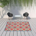 thumbnail image 2 of HomeRoots 507571 6 x 9 ft. Sand Oriental Stain Resistant Indoor & Outdoor Rectangle Area Rug, 2 of 5