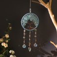 thumbnail image 4 of Árbol de la vida colgante decorativo hecho a mano con piedras de cristal natural, único para el hogar, 4 of 5