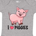 thumbnail image 4 of Inktastic I Love Piggies- Cute Pig Boys or Girls Baby Bodysuit, 4 of 5