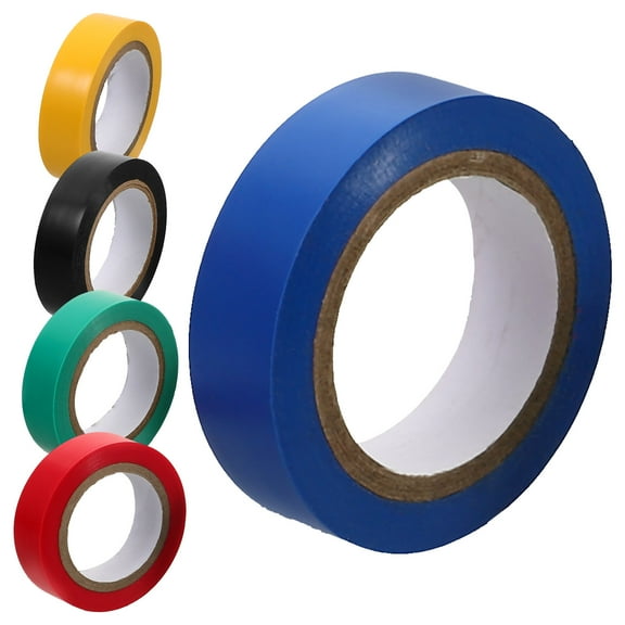 5 Rolls Electrical Tape Ties Multi Colored Gaffers Black Waterproof