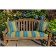 thumbnail image 2 of Casual Cushion Stripe Sunbrella® Fabric 1-Piece Outdoor Throw Pillow, 15"W x 15"L, Astoria Lagoon, 2 of 4