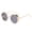 Gold Frame Gray Sheet, variant on Retro Round Sunglasses Crystal Lens Double Beam Metal Frame Fashion Eyewear For Men And Women Gold And Silver Glasses