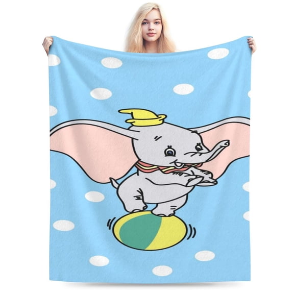 Dumbo Boys Girls Blanket Super Soft Cozy Warm Plush Throw Blanket, Lightweight Fuzzy Flannel Blankets for Couch Sofa Bed Travel and Camping Gifts 40"X30"