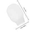 thumbnail image 2 of DEEPCRAFF 2-Pack White Exfoliating Shower Gloves for Arms, Legs, Chest & Back - Gentle Skin Scrub Mitts, 2 of 8