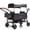 Gray, variant on iRerts Wagon Stroller for 2 Kids, Foldable 2-Seater Stroller Wagon with Canopy, 5-Point Harness, Adjustable Height Push/Pull Handle, 8" All-Terrain PU Wheels, 97L Large Capacity, Black