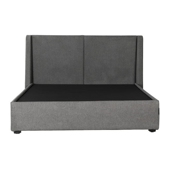 Base Cama con Cabecera Queen Size Dicasa Milan Gris