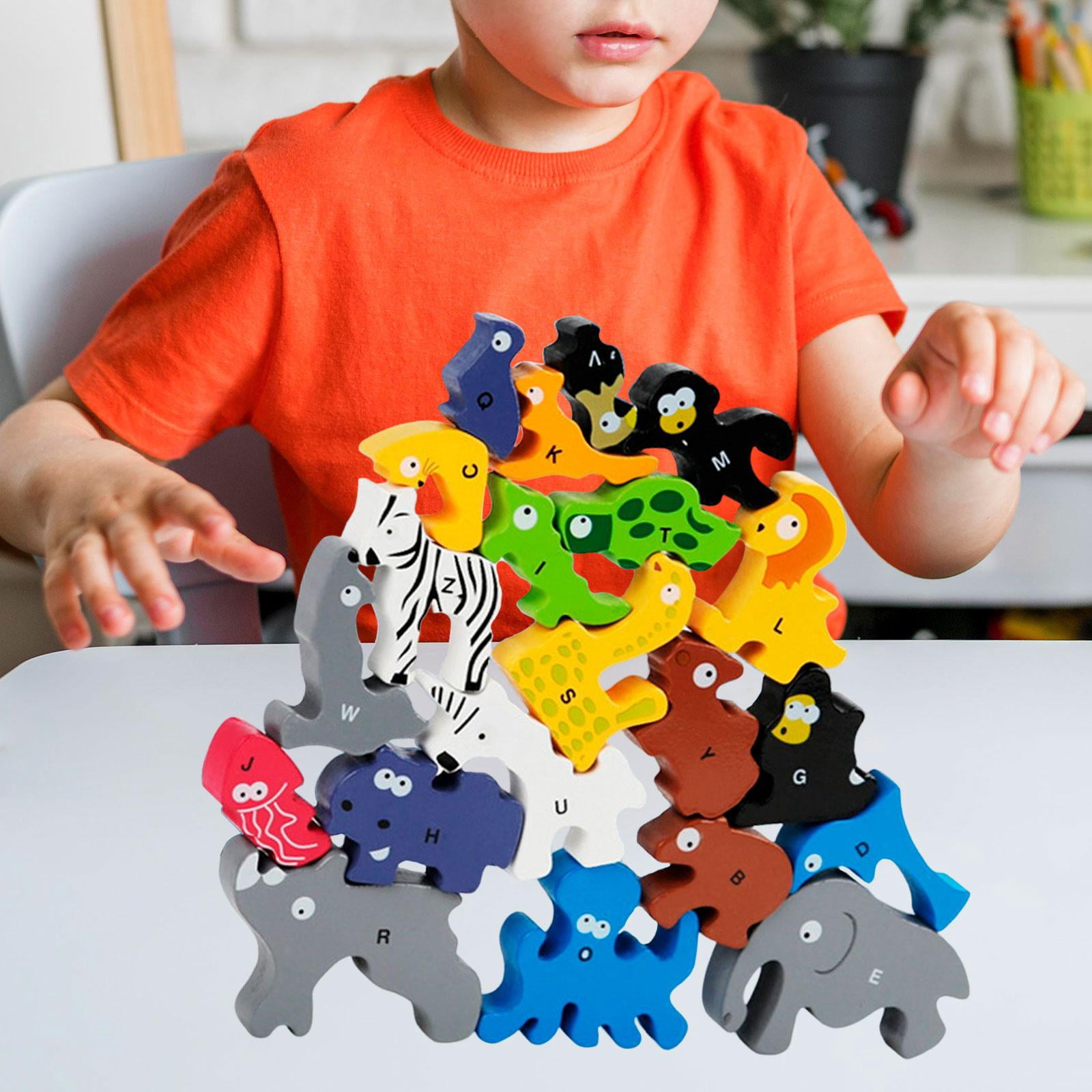 LeeQinersw Balance and Skill Stacking Game Building Balance Training Educational Fine Motor Animal