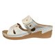 thumbnail image 1 of Bmisegm Ladies Summer Casual Solid Colour Hollow Pearl Slope with Large Size Sandals Slippers Sandals Women Summer White 8.5, 1 of 8