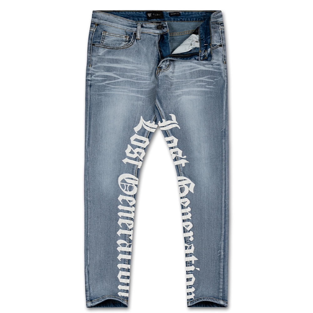 WaiMea Men Skinny Fit Jeans (Light Stone) - Walmart.com