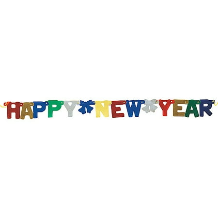 Buy our "happy new year" banner from signs world wide Jointed Happy New Year Banner - Walmart.com