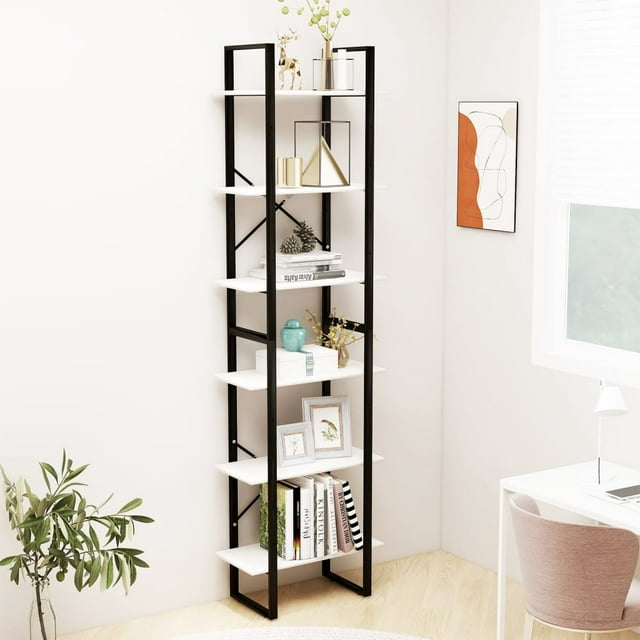 vidaXL Étagère de Rangement Blanche 60x30x210 cm Bois Massif Pin