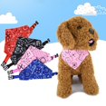 thumbnail image 2 of Dog Bandana Flower Print Decorative Polyester Pet Dog Bib for Photo Shot, 2 of 8