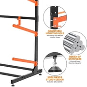 UOKRR Weatherproof Steel Kayak Storage Rack 71 Inches 300 lbs Capacity