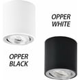 thumbnail image 5 of Lámpara de techo LED de montaje en superficie Focos de techo ajustables Incluye LED intercambiables 5W 3000K Blanco cálido Ø65x70mm Downlight LED, BR-Vie Negro [Clase de eficiencia energética F], 5 of 5