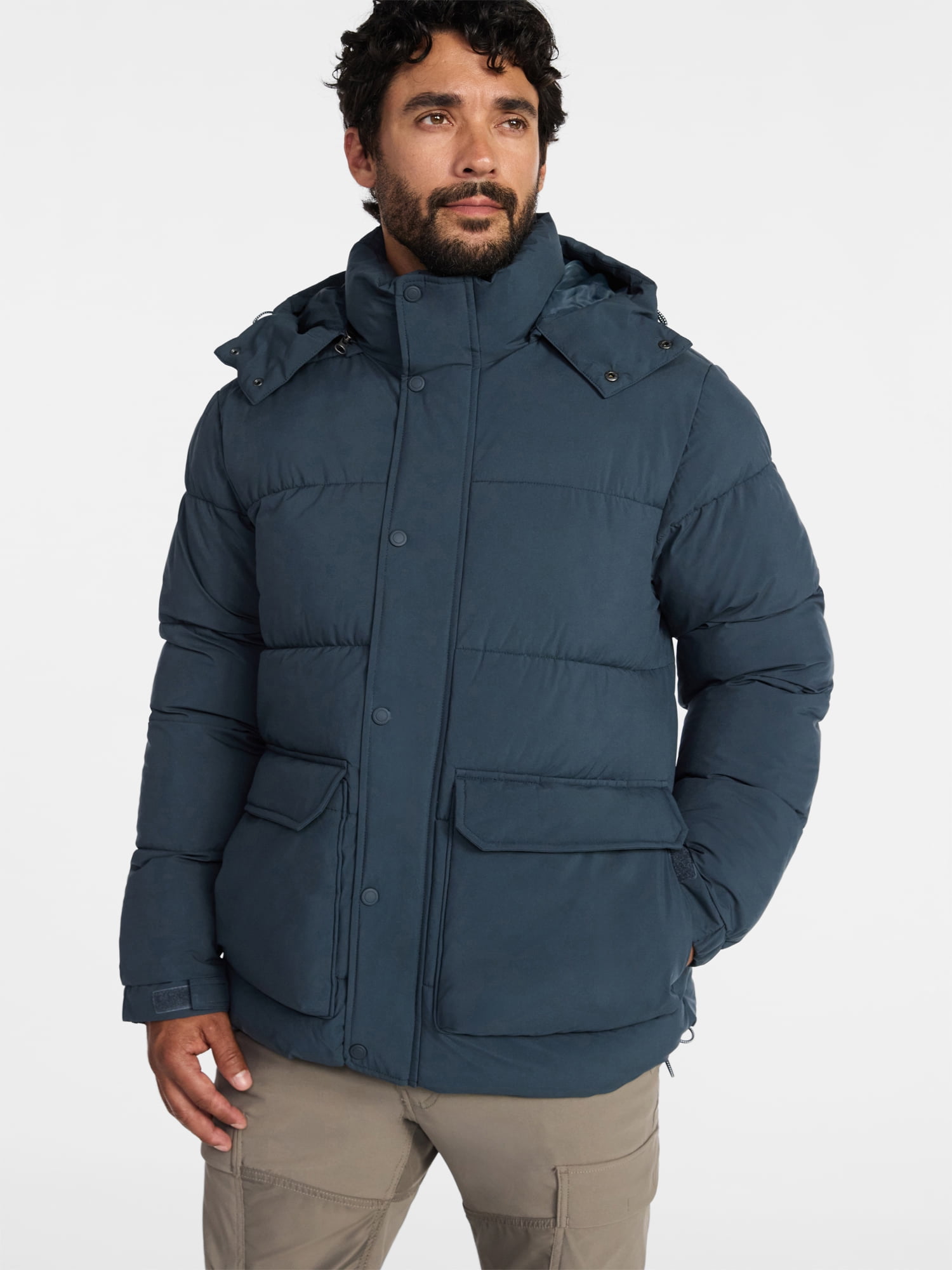 Ozark Trail Men's Hooded Puffer Jacket, Sizes S-3XL