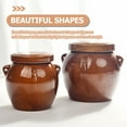 thumbnail image 2 of Raindrops 1Set Vintage Kimchi Pot Sealed Ceramic Grain Storage Jar for Hotel Dining Room, 2 of 6