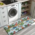 thumbnail image 3 of LightColor Dinosaurs Volcanoes Pattern Kitchen Rug Mat,Kitchen Runner Rugs Non Skid Washable,Decorative Kitchen Floor Mats for Kitchen,Sink,Laundry,17"x47.2", 3 of 7
