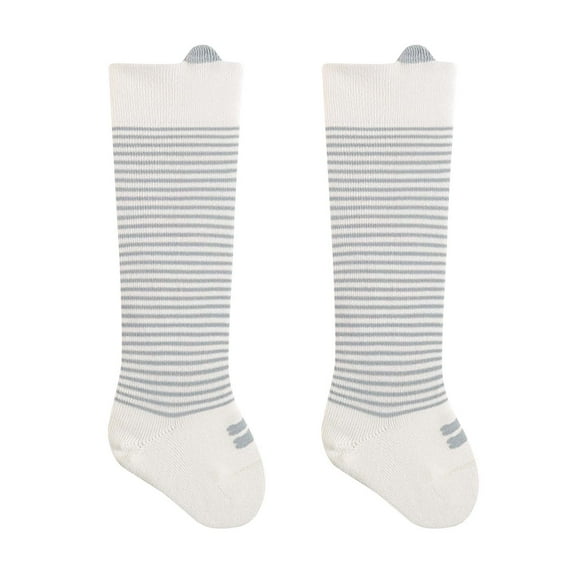 YYYTop Baby Knee High Socks Stripe Print Non Slip Toddlers Boys Girls Cotton Long Socks for Newborn 0-3 Years Tube Crew Socks Kids Stocking Soft Light Weight Scoks