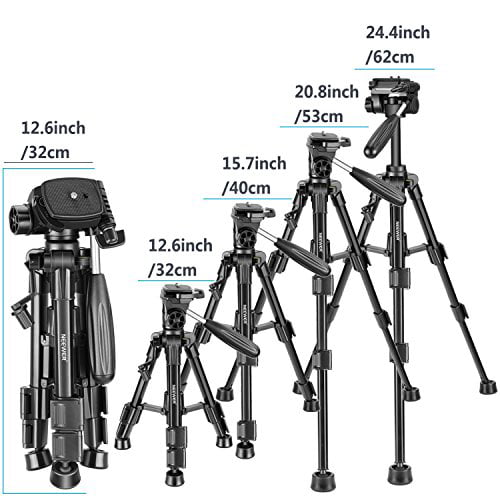 Small and Lightweight Travel Compact Aluminum Alloy Tripod Camera Bracket PTZ Set Suitable for a Variety of Digital SLR Cameras Mengen88 Portable Camera Tripod 
