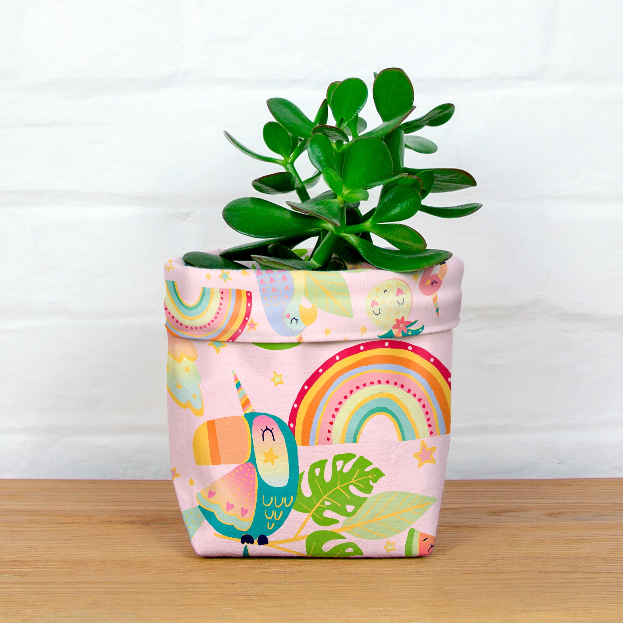 Create It 18"x21" Cotton Tropical Precut Sewing & Craft Fabric, Pink 10 Pieces