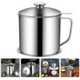 Hemoton Oil Strainer Grease Pot Storage Container Cooking Separator