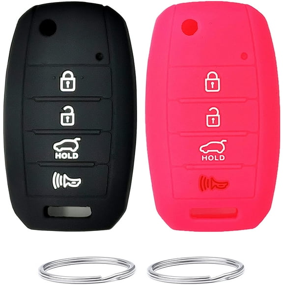 REPROTECTING Silicone Rubber Key Fob Cover Compatible with 2006-2021 Hyundai Accent Elantra Genesis Sonata Kia Forte