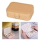 thumbnail image 3 of Joyero organizador pequeño Perfecl estuche de almacenamiento suave para anillos pendientes relojes mujeres Amarillo, 3 of 7