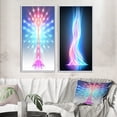 thumbnail image 1 of Designart "Light Expansion Abstracted Consciousness" Abstract Shapes Framed Wall Art Set Of 2 - Transitional Blue Gallery Wall Frame Set For Home Decor, 1 of 6