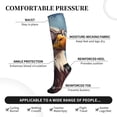thumbnail image 2 of Rateoe Bald Eagle Pilot Compression Socks for Women and Men 20-30mmHg-Circulation Support Socks Knee High Nurse Pregnant Running Medical and Travel Athletic, 2 of 7
