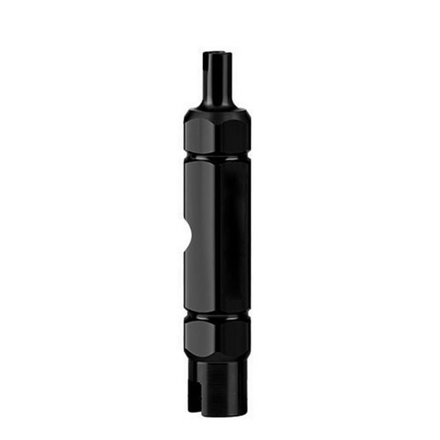 heritaly Tire Nozzle Wrench Multifunctional Valve Core Tool Double -head Portable Removal disassembly spanner Bike Repair Tool black 1Set