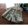thumbnail image 3 of ContiKids Toddler Girls Boys Comfort Summer Linen Hemp Fashion Pull On Shorts Green 5-6 Years, 3 of 5