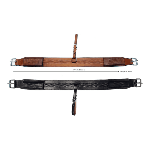 Horse Tack Wembils All Around English Saddle Girth Cinch Black And Brown